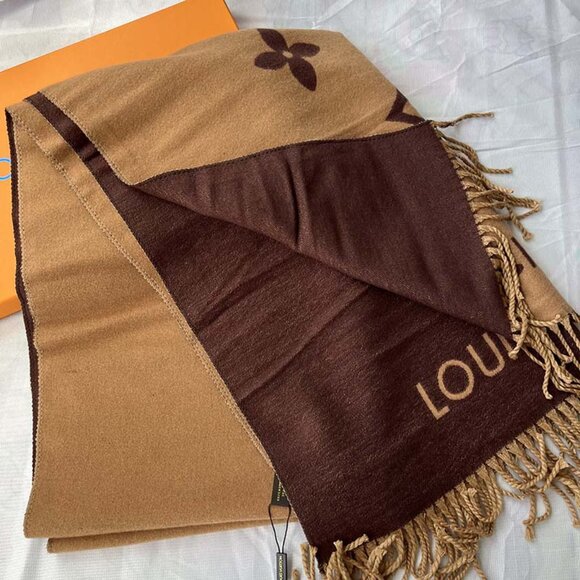 Louis Vuitton Reversible Fringe Scarf - Picture 5 of 5